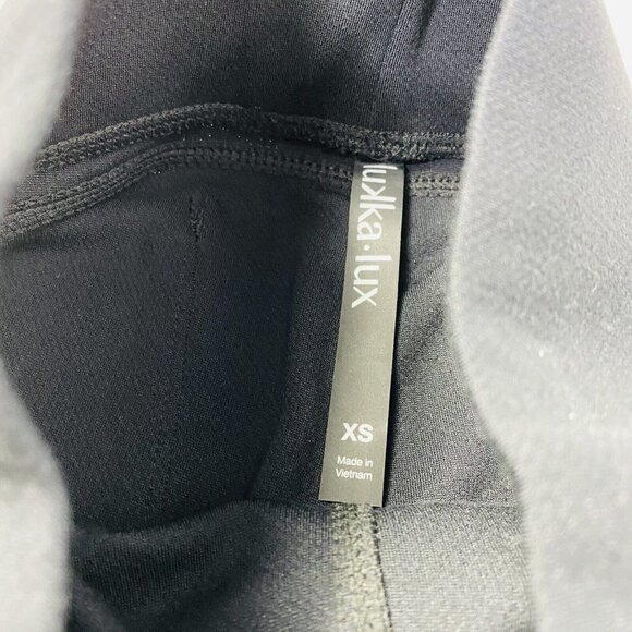 Lukka Lux Womens Black Rayon Nylon Elastic Leggings w/ Zippered Ankle Size XS - Picture 4 of 8